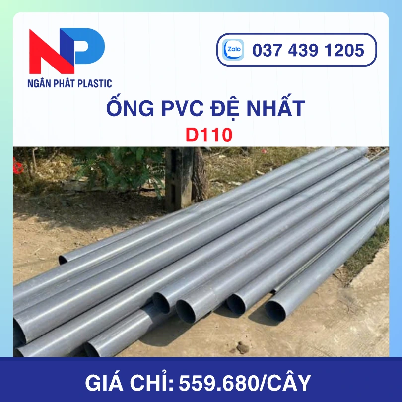 Ống Nhựa PVC D110 Đệ Nhất